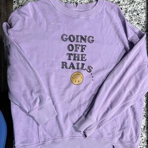 Aerie oversized sweatshirt, size S, light purple color